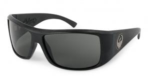 DRAGON CALACA ECO SUNGLASSES WITH MATTE BLACK FRAMES AND A GREY LENS
