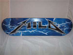 MILO TALLICA SKATE DECK