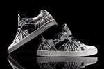 SUPRA BULLET LIZARD KING BLK/WHT TIE DYE SKATE SHOE