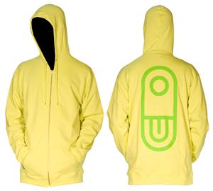 AIRBLASTER AIRPILL HOODED SWEATSHIRT IN LEMON