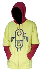 AIRBLASTER BALBONER HOODED SWEATSHIRT IN LEMON