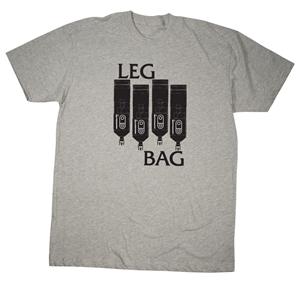 AIRBLASTER LEG BAG TEE SHIRT IN GREY