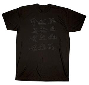 AIRBLASTER BOARDERS TEE SHIRT IN BLACK