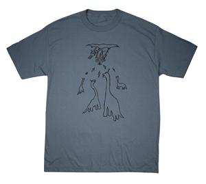 AIRBLASTER KTOO TEE SHIRT IN SLATE BLUE