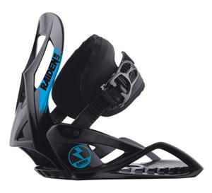 RAIDEN D.I.Y. KIDS SNOWBOARD BINDINGS IN BLACK (XSMALL)