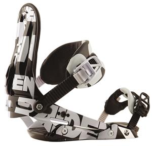 RAIDEN PHANTOM SNOWBOARD BINDINGS IN TWO TONE BLACK AND WHITE