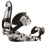 RAIDEN PHANTOM SNOWBOARD BINDINGS IN TWO TONE BLACK AND WHITE