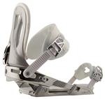 RAIDEN BLACKHAWK SNOWBOARD BINDINGS IN WHITE AND CHROME