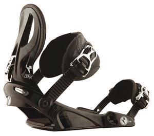 RAIDEN WOMENS LYNX SNOWBOARD BINDINGS IN BLACK