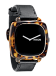 NIXON SHUTTER WATCH IN TORTOISE AND BLACK