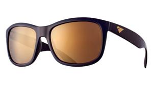 IS EYEWEAR GOOSE SUNGLASSES WITH BLACK FRAMES AND A GOLD FLASH LENS